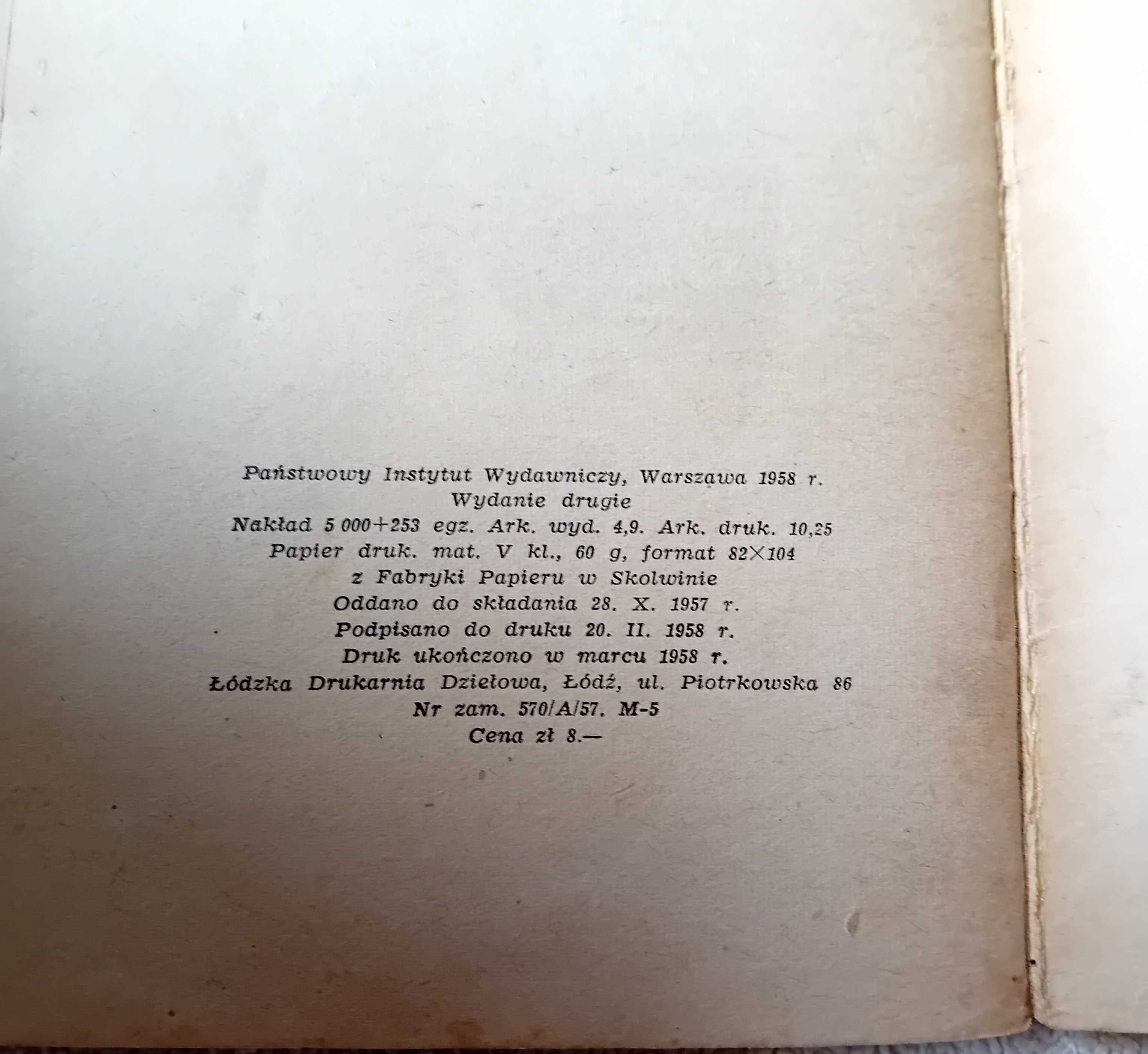 Wiliam Szekspir. Wieczór Trzech Króli. 1958 r. Wydanie II.