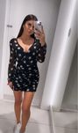 Nowa czarna sukienka DeeZee w gwiazdki rozmiar S