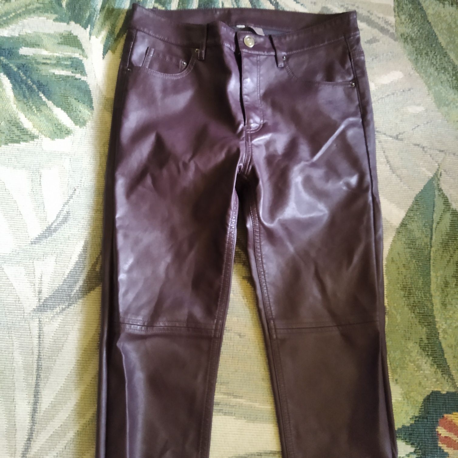 Spodnie skóropodobne rozmiar S H&M