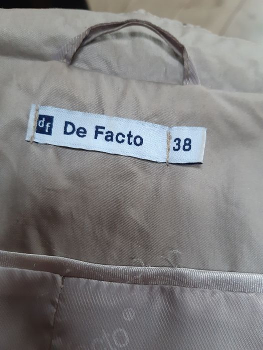 Trencz modny plaszcz De Facto 38