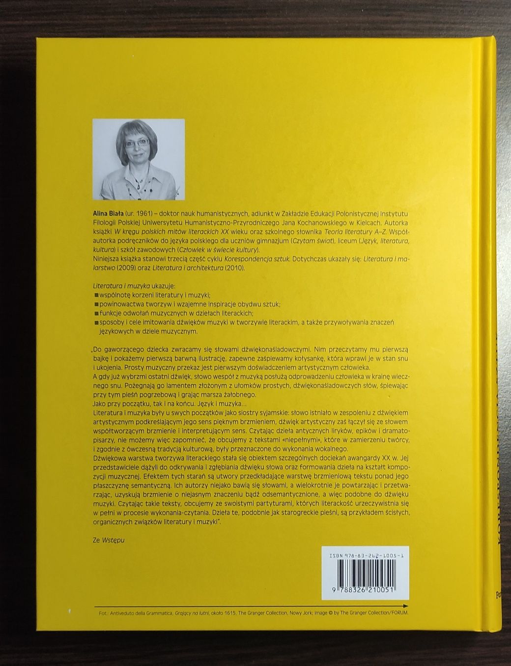 Literatura i muzyka, korespondencja sztuk, Alina Biała