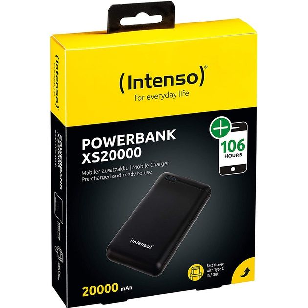 Зовнішній акумулятор Intenso Power Bank XS20000 20000mAh Type-C Black