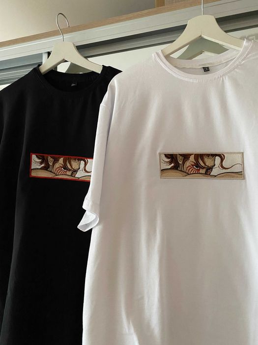 Футболки з вишивкою Eren Jaeger, Inosuke, Attack on Titan AOT