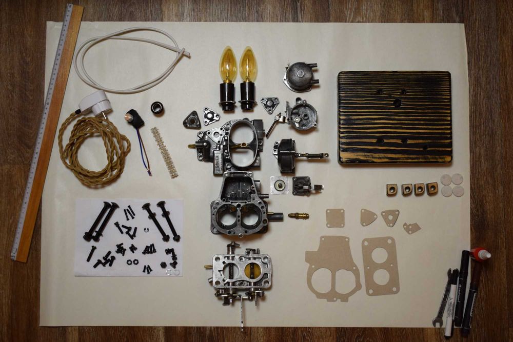 Світильник Industrial, loft. BMW карбюратор Solex didta 32/32