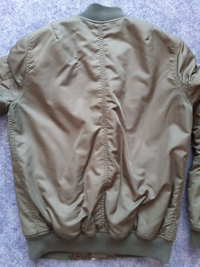 Pilotka Bomber bomberka Top Shop khaki militarna boho złote zamki