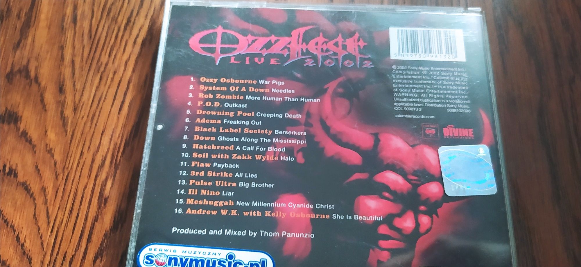 Ozzfest Live 2002 CD