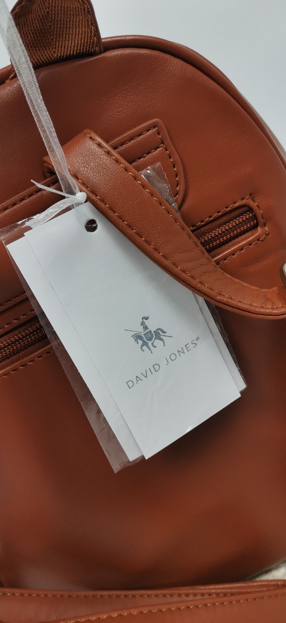 David Jones nowy plecak damski pikowany brązowy bestseller