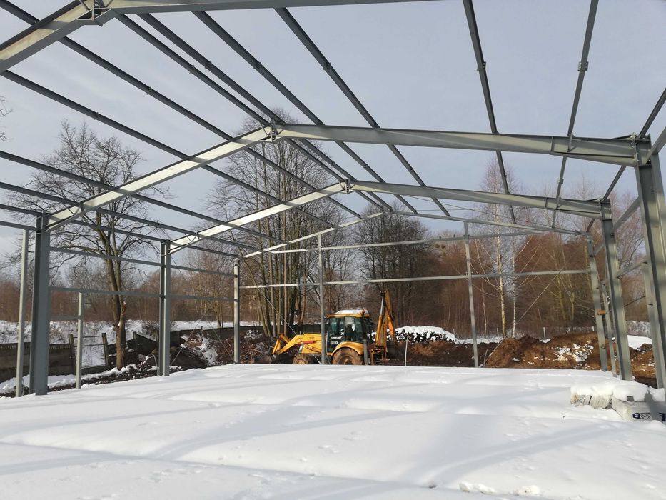 konstrukcja stalowa hali 15x20x5 hala wiata bindry ramy