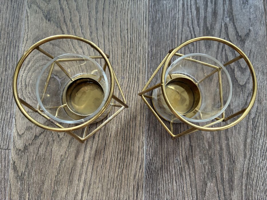 Zestaw dwóch świeczników