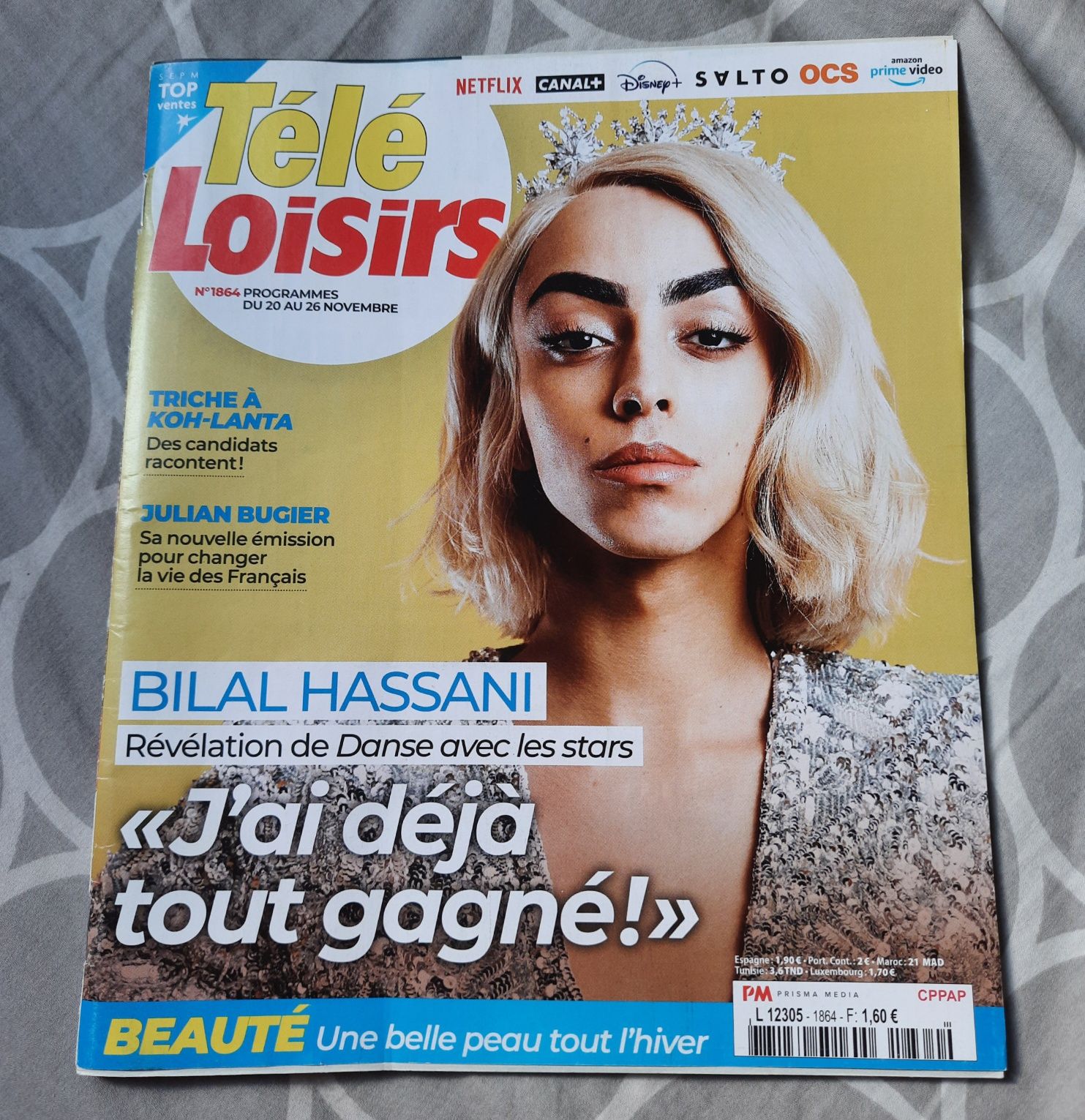 Czasopismo Bilal Hassani Télé Loisirs