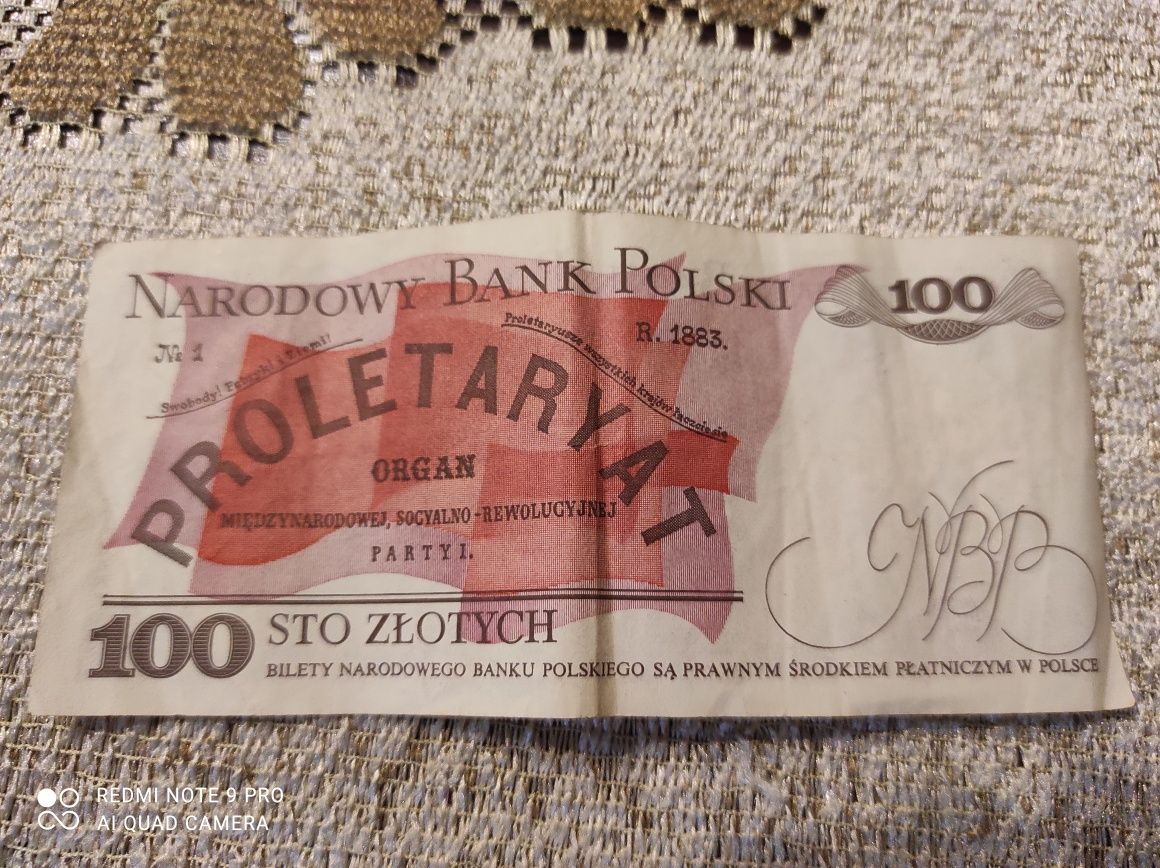 Banknot 100zł PRL 1986r.