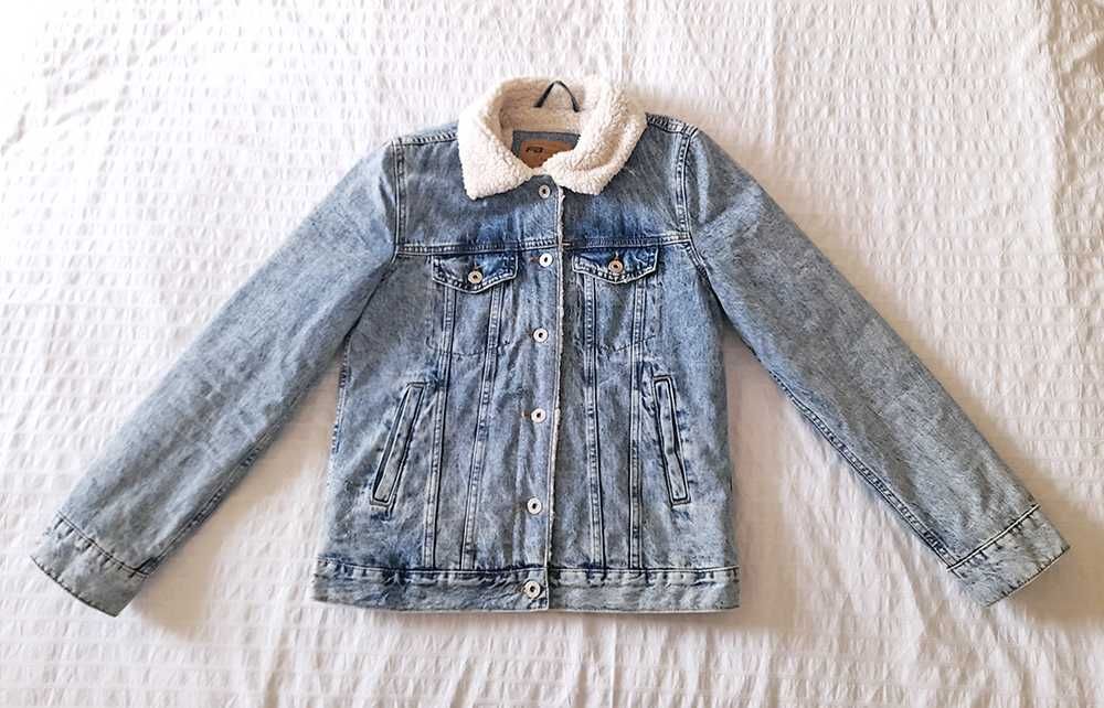 Blusão Jeans Casaco Ganga Pelo Senhora XS