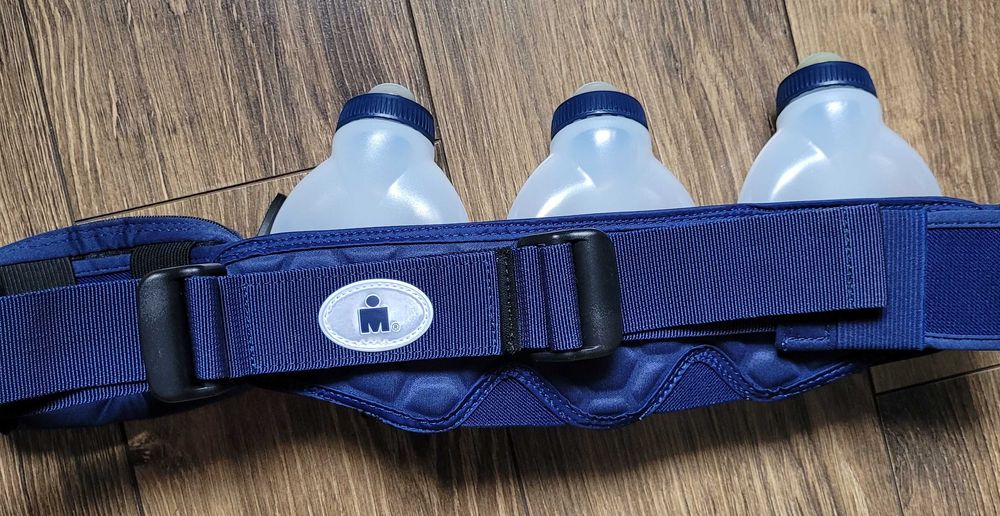 Fuel Belt Ironman pas biodrowy bieganie R30 Revenge 3 bidonami 207ml