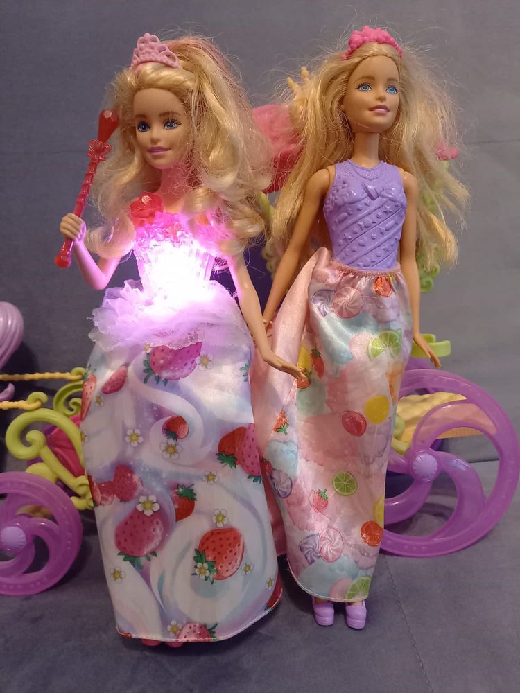 Barbie dreamtopia karoca + grająca Barbie