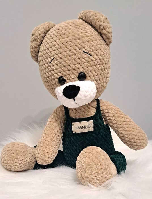 Miś Wojtek handmade rękodzieło dla dziecka na prezent