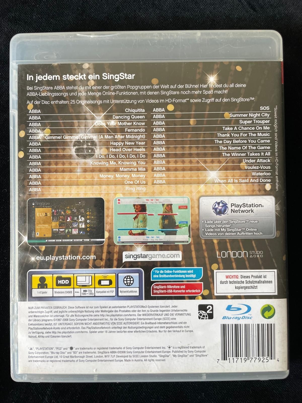Singstar Abba PS3 Klasyk w BDB stanie Gra na Mikrofony