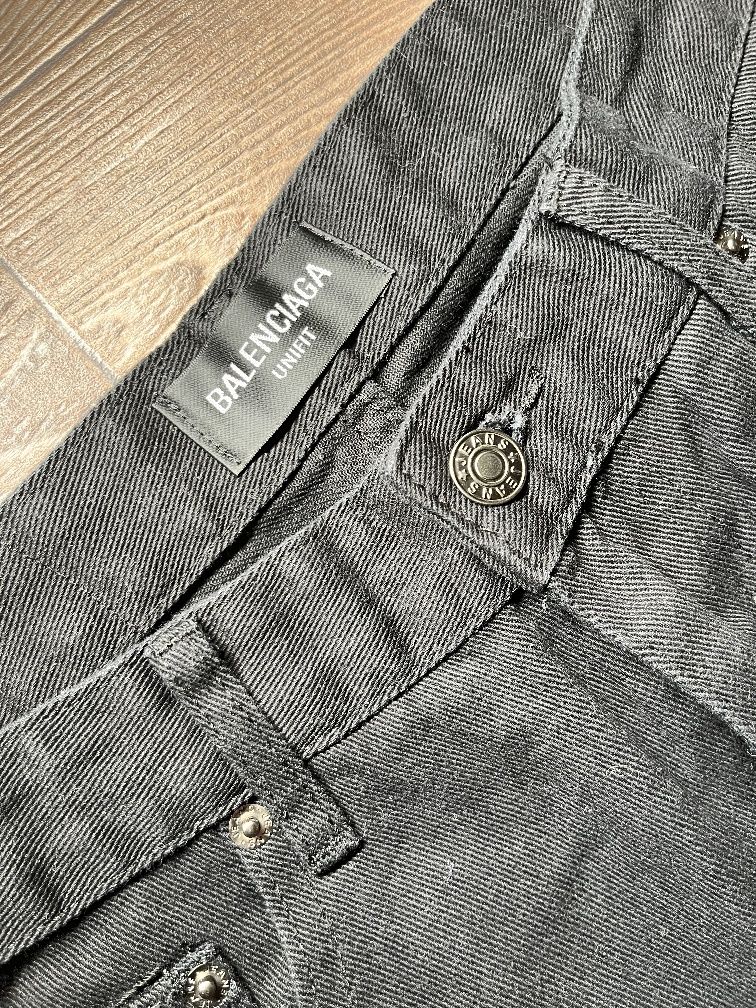 Balenciaga black flared jeans клеш джинсы черные