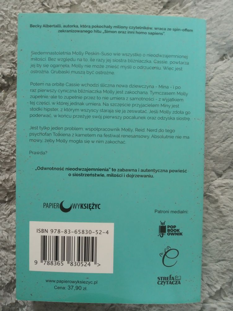 Odwrotność nieodezajemnienia Becky Albertalli młodzieżowa