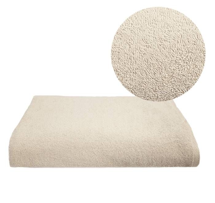 PROMOCJA -15% Ręcznik SPA 100x200 450G KREMOWY NATURAL Turcja Frotte