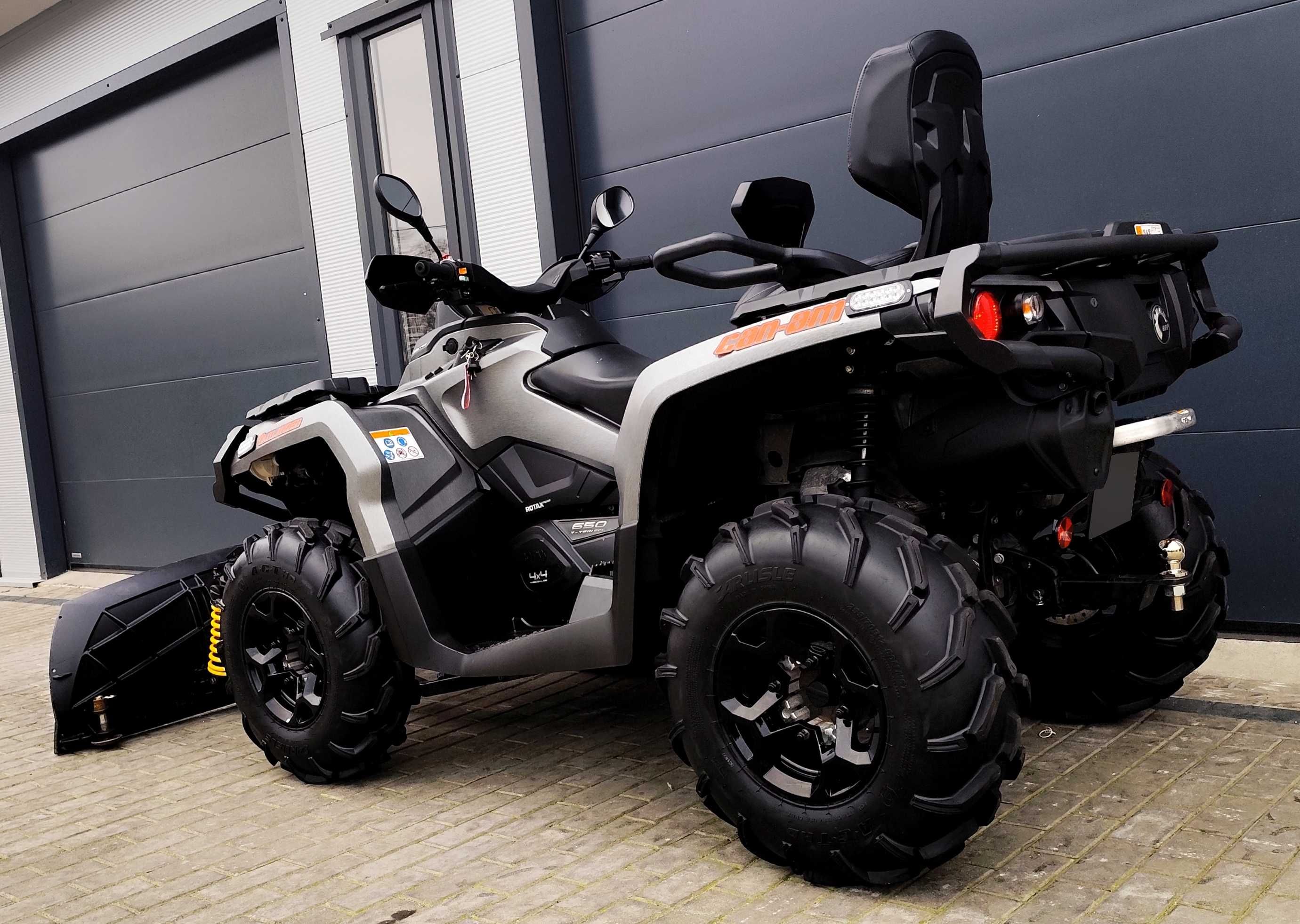 Can-Am Outlander 650 MAX XT, pług ALPINE, 1376km, 2016r, DOPOSAŻONY!