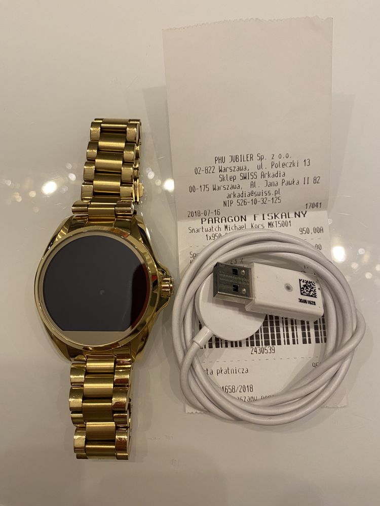 zegarek michael kors smartwatch zloty mk 5001