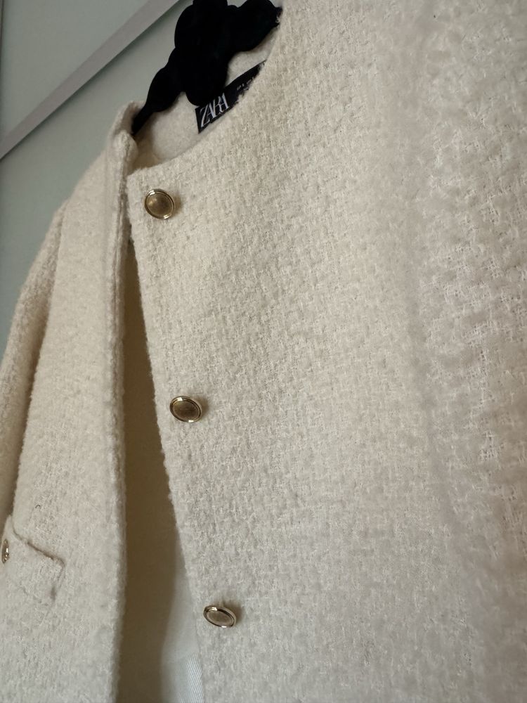 Блейзер твід  Zara піджак жакет