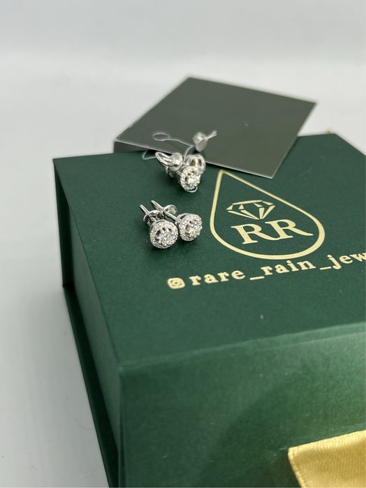 Серьги с бриллиантами 0.45ct золото 585