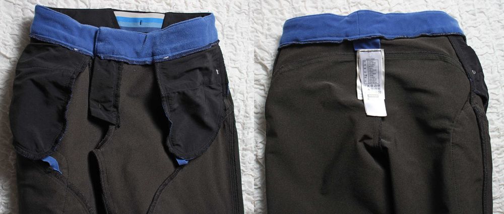 Спортивные, демисезонные чёрные штаны Quechua, рост 123-130cм/ 7-8 лет