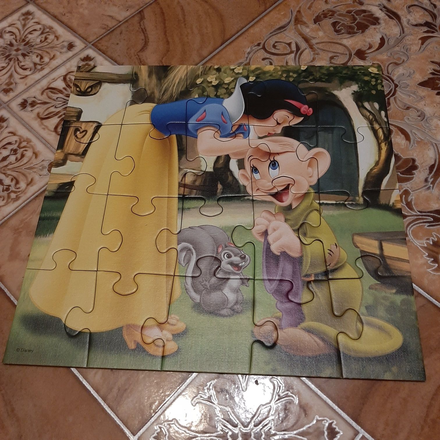 Puzzle 3 w 1 Królewna Śnieżka