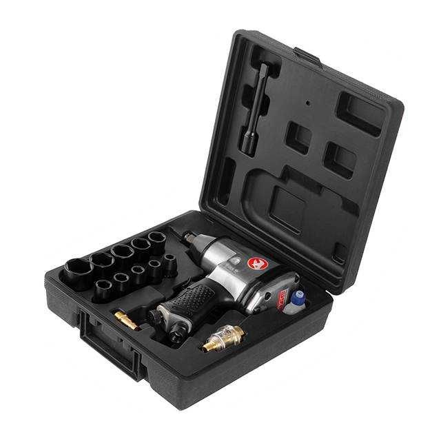 Гайковерт пневматический в чемодане + набор головок INTERTOOL PT-1101