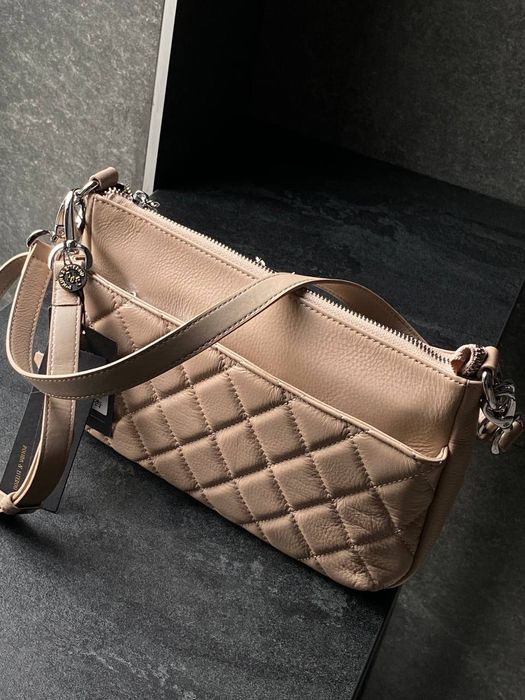 Бежева Сумка Polina&Eiterou шкіра натуральна
Polina&Eiterou