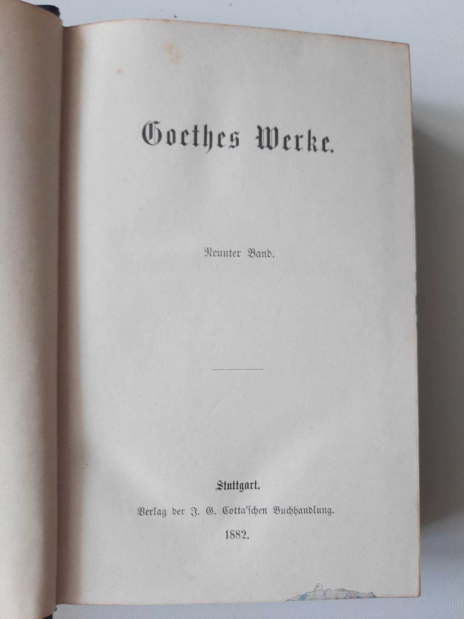 Goethes Werke.   1882    Твори Гете 6 книг / 12 томів