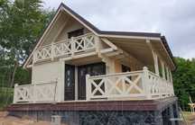 Domy Drewniane Letniskowe MODEL L44 Bale JARMAT.PL