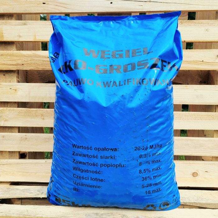 Ekogroszek Węgiel Pakowany 25kg Transport Winda HDS
