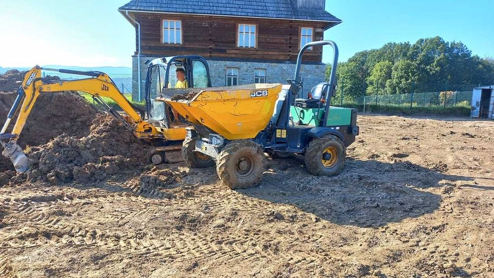 Wozidło JCB wynajem wypożyczalnia Maków Podhalański i Wadowice