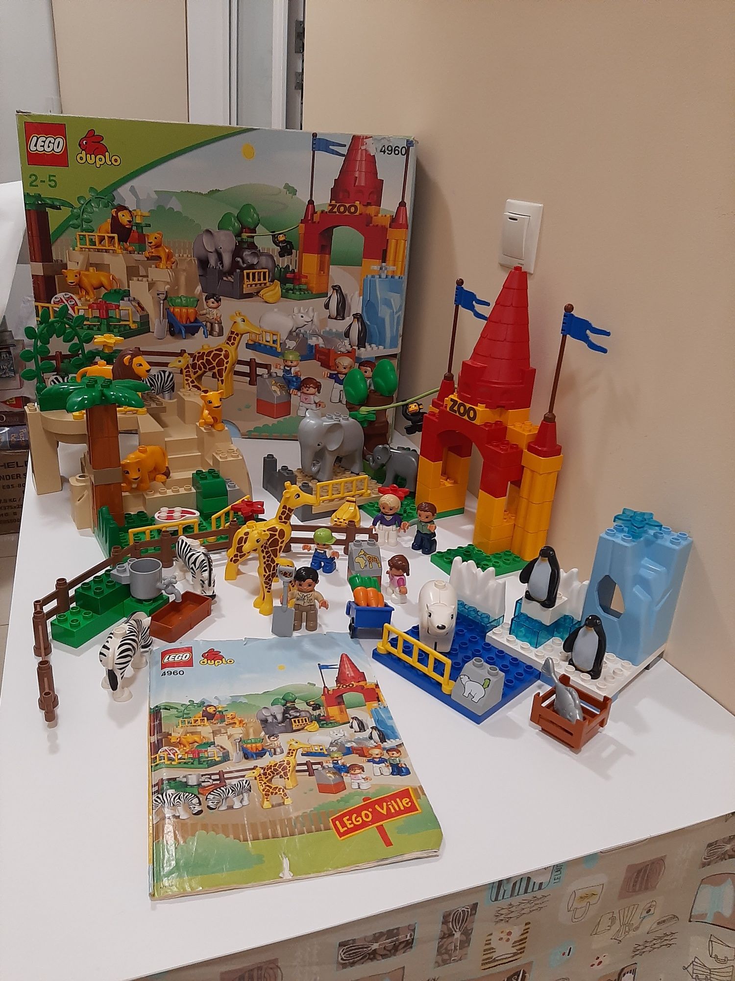 Оригінальний набір Лего Дупло Гігантський зоопарк 4960 Lego Duplo