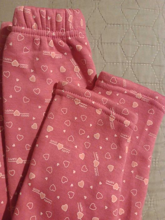 Okazja! Ciepłe spodenki legginsy dziewczęce r.110 na futerku! Dl.61 cm