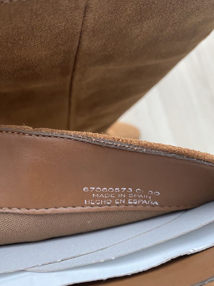 Skórzane kozaki Mango,rozm 39; nowe!