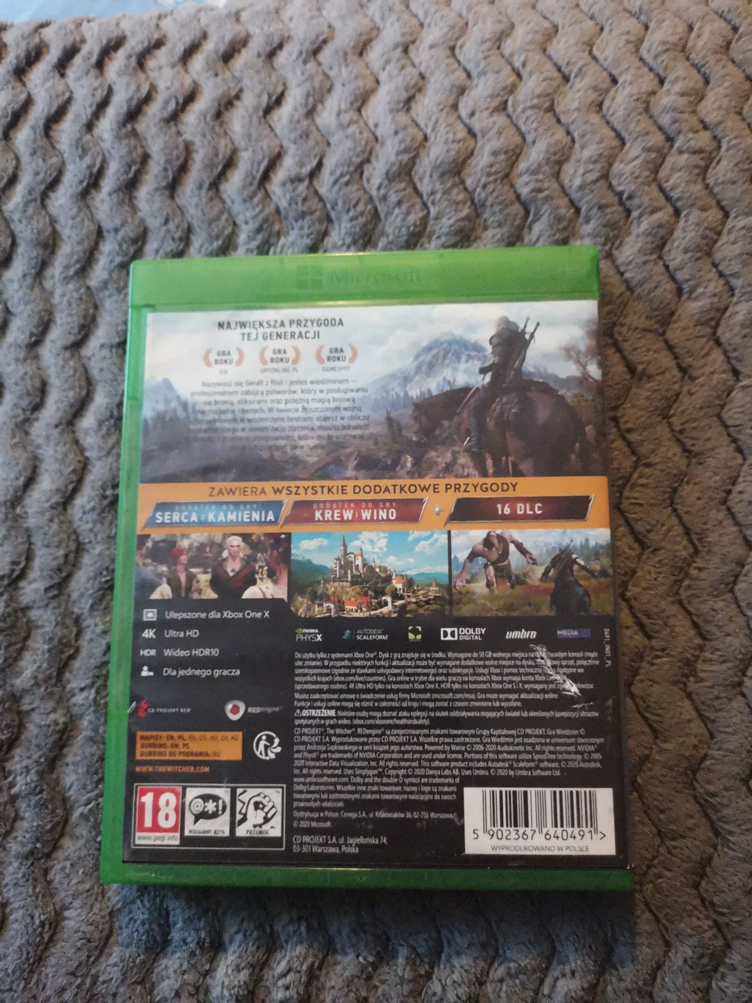 Wiedźmin 3 dziki gon edycja roku Xbox one S X Series