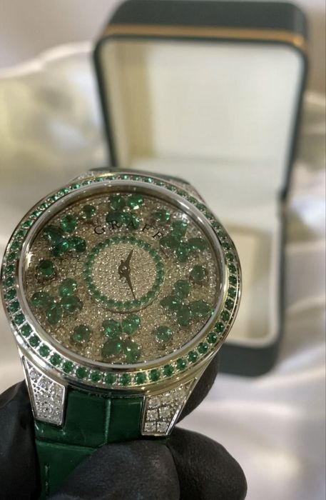 Ексклюзив Шедевр наручні годинник Graff Butterfly з рухомими бабочками