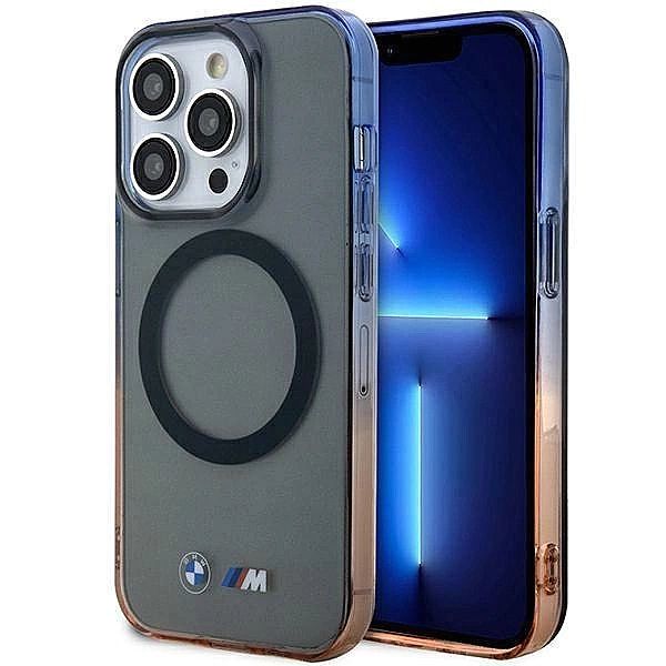 Etui BMW Gradient Bumper MagSafe na iPhone 14 Pro Max - szare