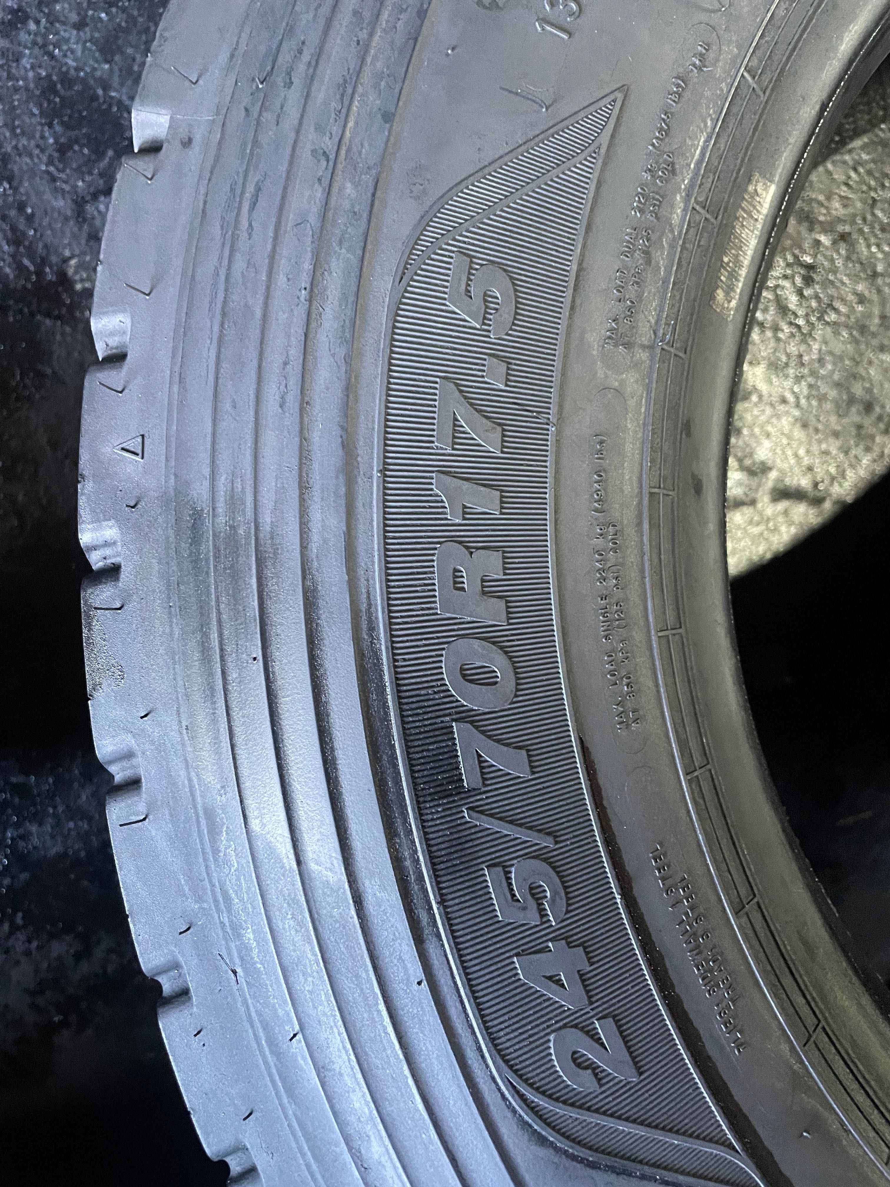 Шини вантажні 245/70 R17,5 Goodyear 4 шт.