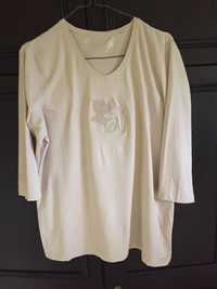 Bluzka damska- bawełna z dodatkiem laykry