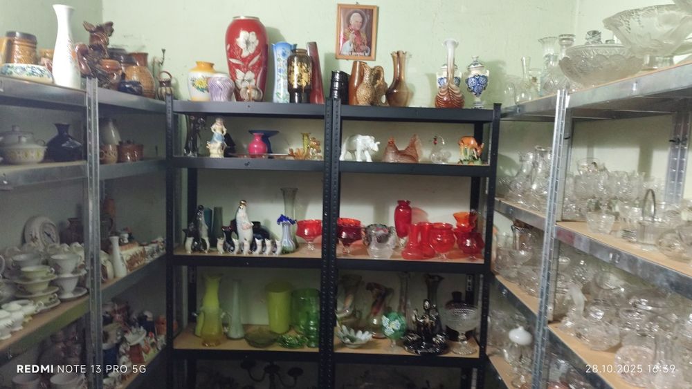 Szkło Kolorowe Kryształy Porcelana Wszystko z PRL-u