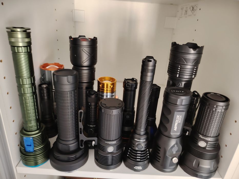 Lanternas de alta potência de alumínio ionizado com zoom