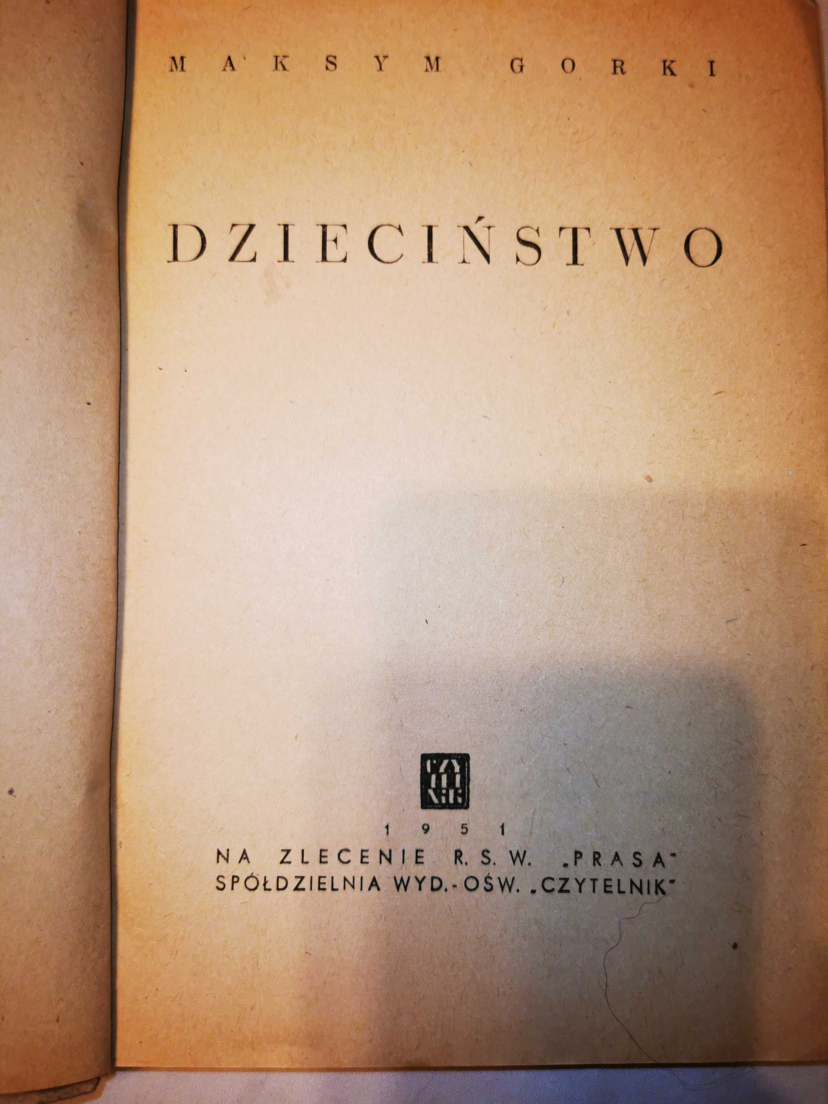 "Dzieciństwo" Maksym Gorki 1951