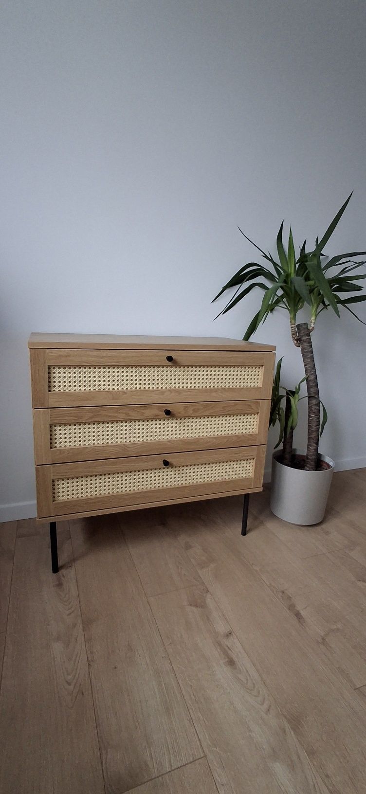 Komoda rattan, boho