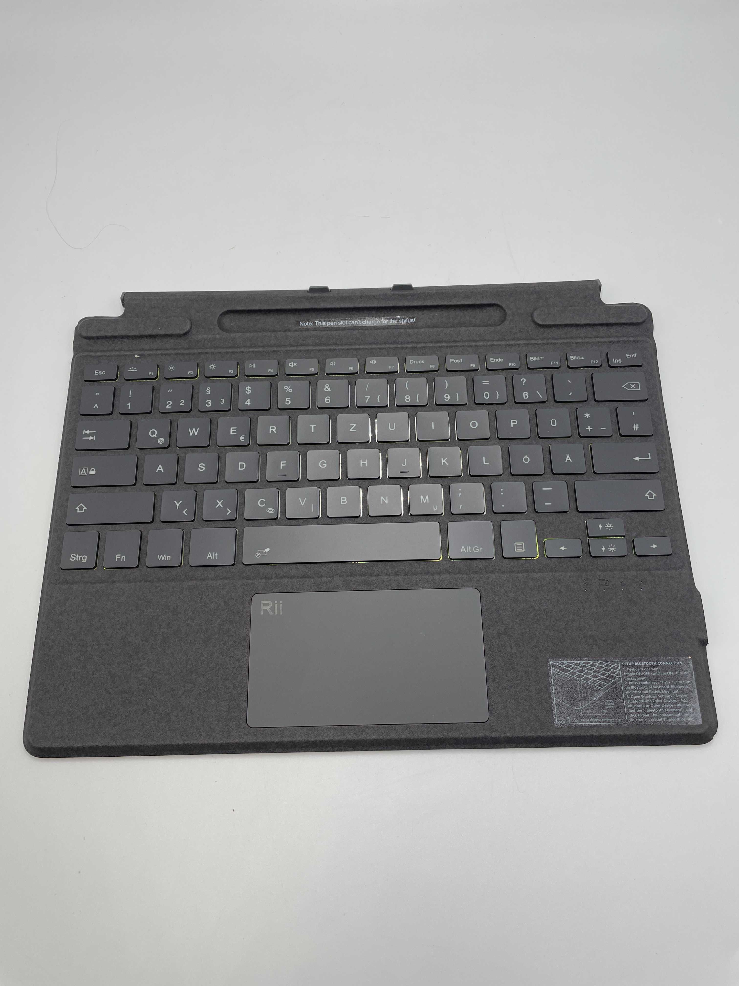 Klawiatura Rii Surface do Surface 8Pro.Xpro.9Pro+ Bluetooth 5.2 QWERTZ