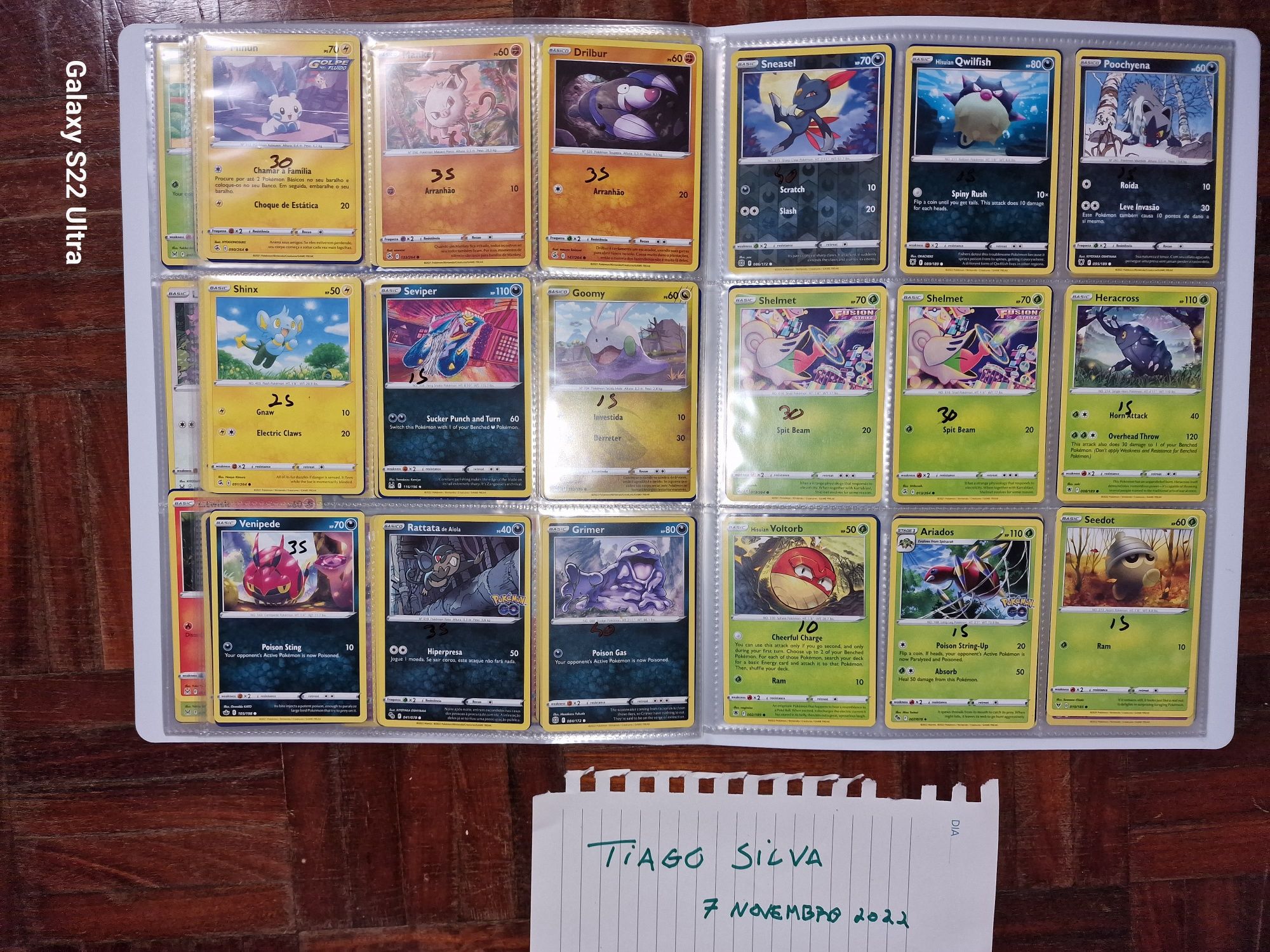 Cartas Pokémon para Colecionador