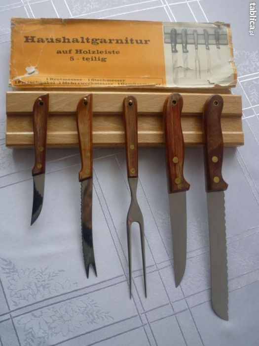 NOWY zestaw komplet noży kuchennych z czasów byłego DDR
